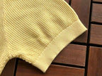 Yellow Knit Short-Sleeve Polo Shirt