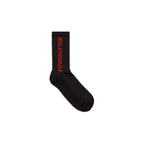Balenciaga Crew Socks - Black/Red