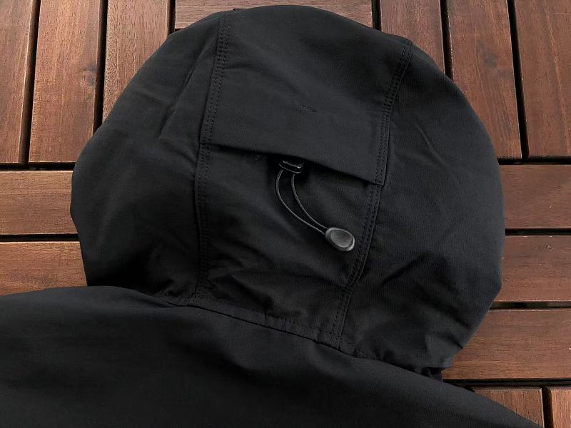 Arc'teryx Black White Logo Hooded Jacket