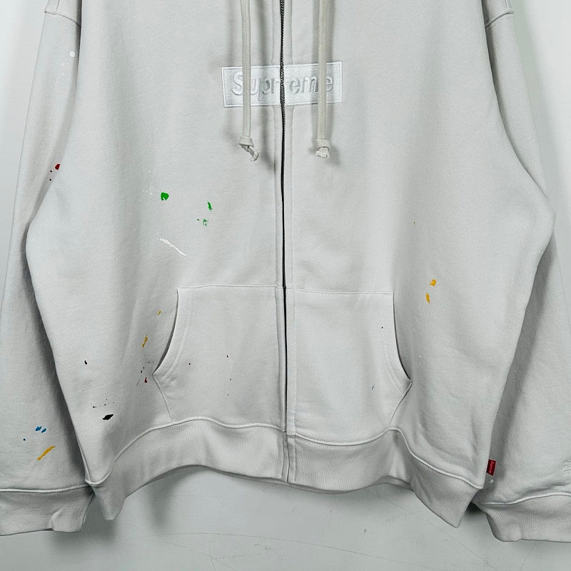 Supreme Paint Splatter Zip Hoodie