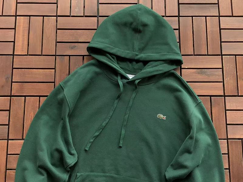Lacoste Four-Color Logo Pullover Hoodie