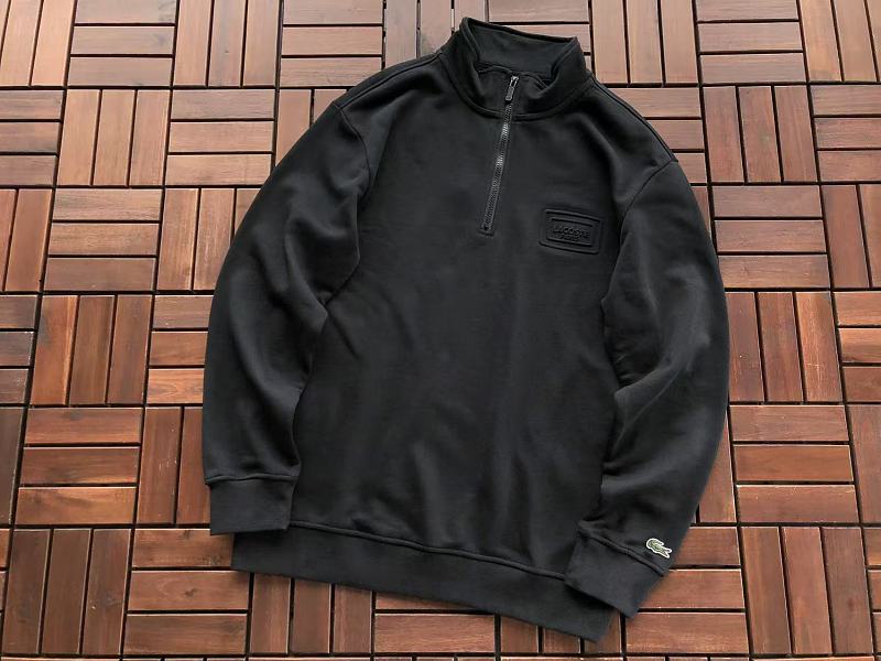 Lacoste Chest-Pocket Quarter-Zip Sweater