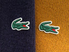 Lacoste Navy Mustard Quarter-Zip Sweater