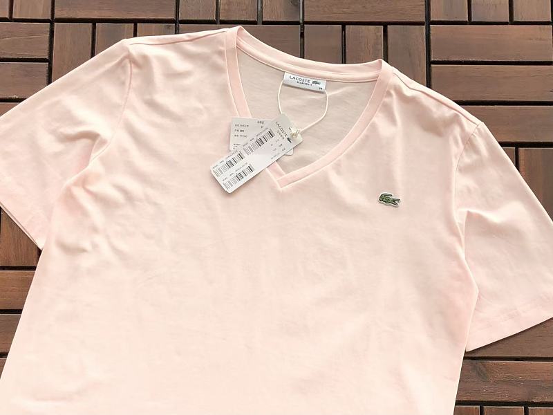 Lacoste Women's V-Neck Logo T-Shirt