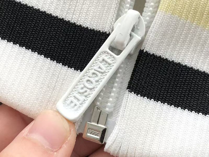Lacoste Women's Contrast-Trim Zip Sweater