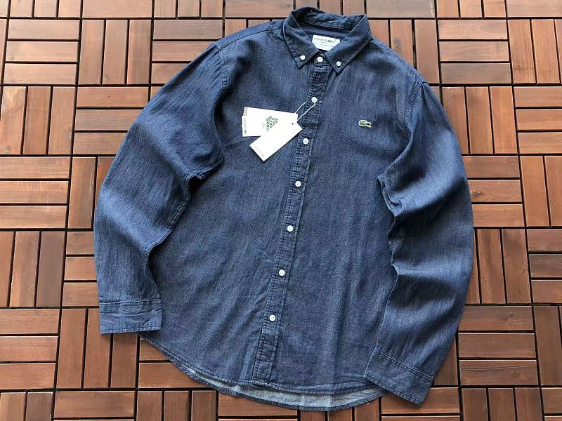 Lacoste Denim Long-Sleeve Button-Up Shirt