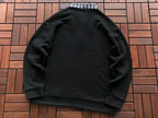 Lacoste Plaid-Collar Quarter-Zip Sweater