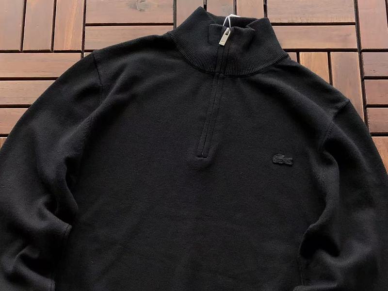Lacoste Five-Color Quarter-Zip Sweater