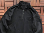 Lacoste Chest-Pocket Quarter-Zip Sweater