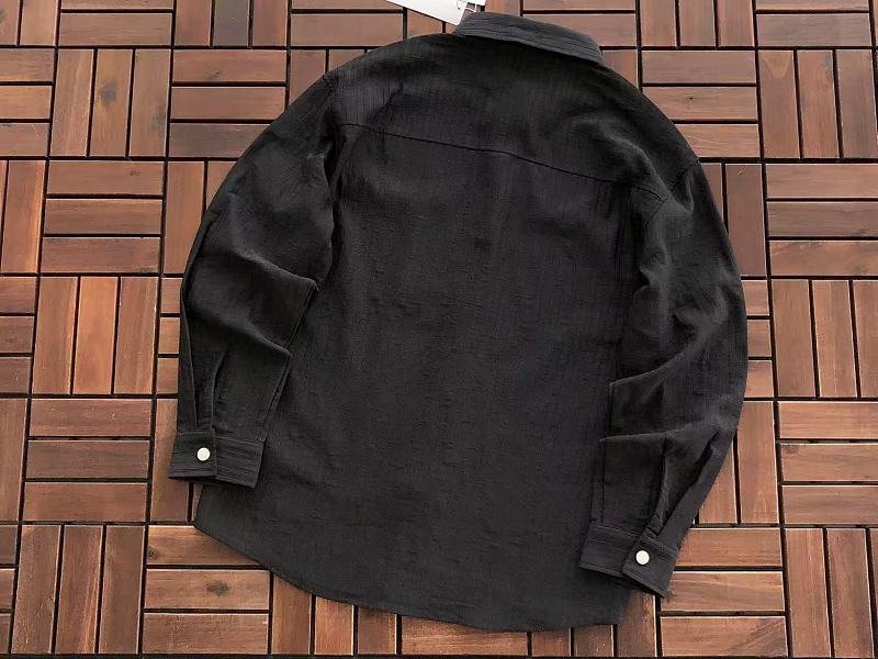 Lacoste Textured Long-Sleeve Button-Up Shirt