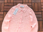 Lacoste Women's Pastel Cable-Knit Button Cardigan