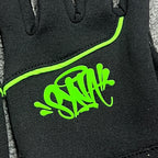 Gloves Black Green