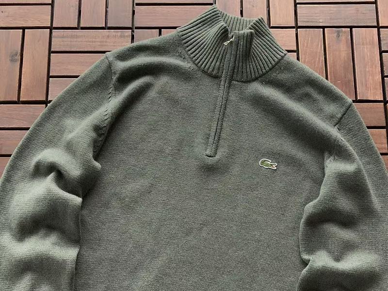 Lacoste Classic Fit Quarter-Zip Sweater