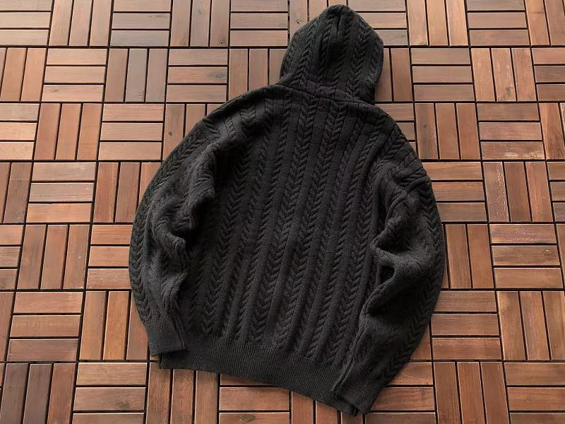 Lacoste Cable-Knit Zip Hoodie