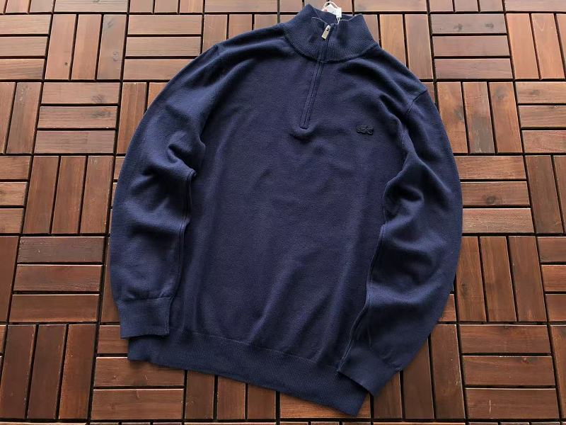 Lacoste Five-Color Quarter-Zip Sweater