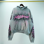 Hellstar Future Flame Hoodie Grey