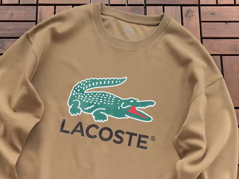 Lacoste Large Crocodile Graphic Crewneck Sweater