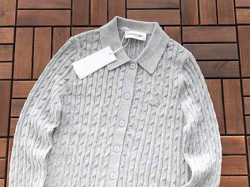 Lacoste Women's Pastel Cable-Knit Button Cardigan