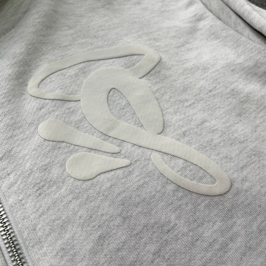 Zip Hoodie White