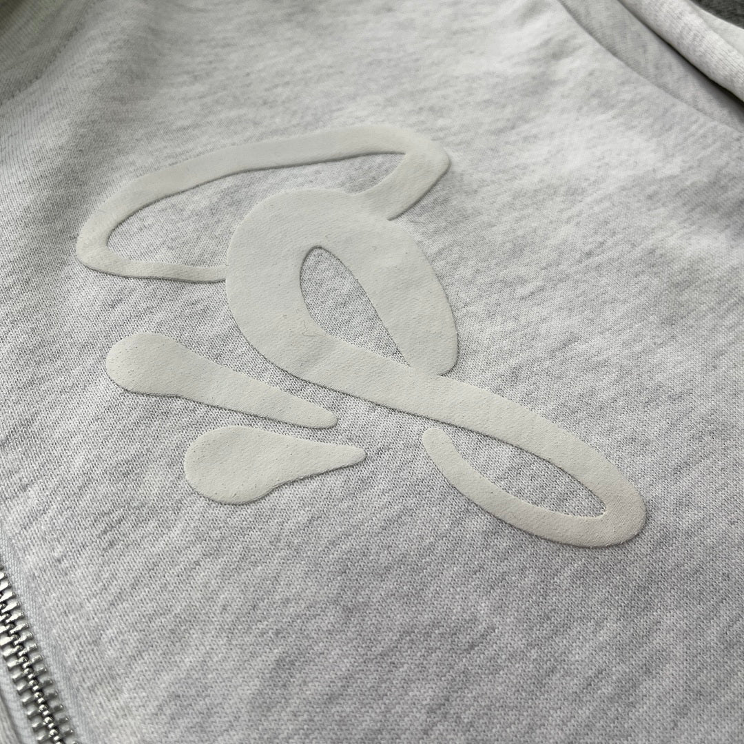 Zip Hoodie White
