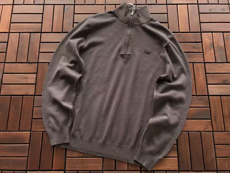 Lacoste Five-Color Quarter-Zip Sweater