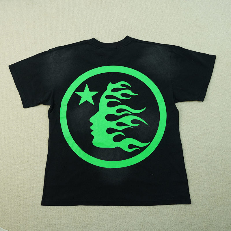 Hellstar Classic T-Shirt (Regular Print) Black/Green