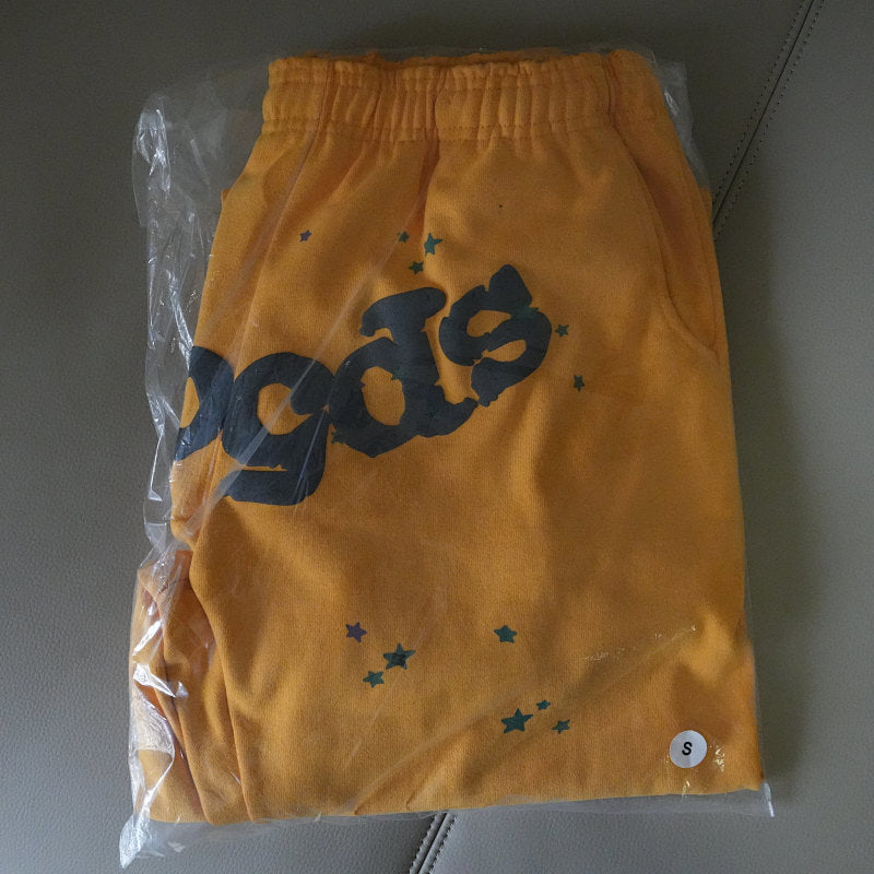 Sp5Der Logo Sweatpants Yellow