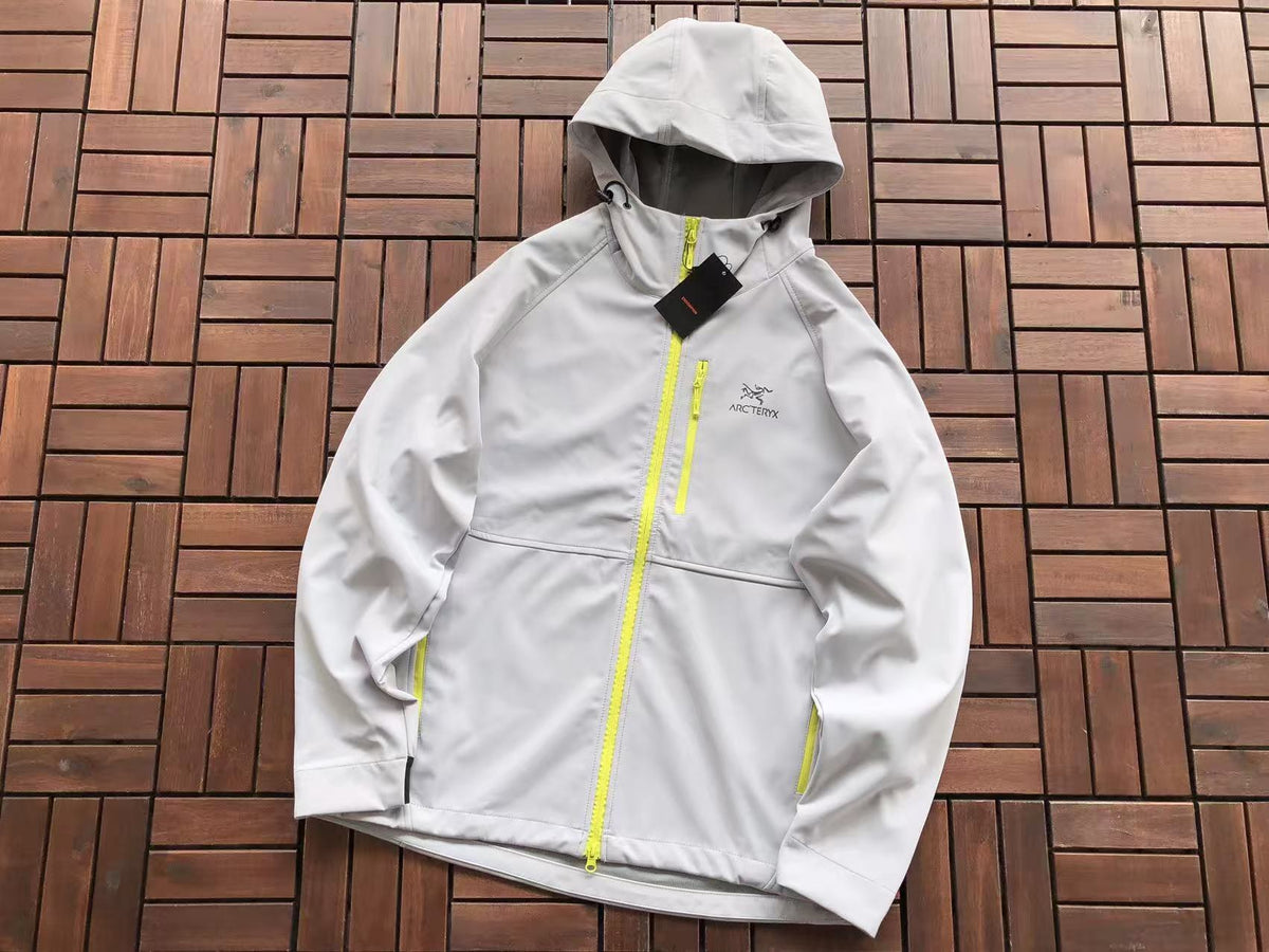 Arc'teryx Black White Mint Hooded Jacket