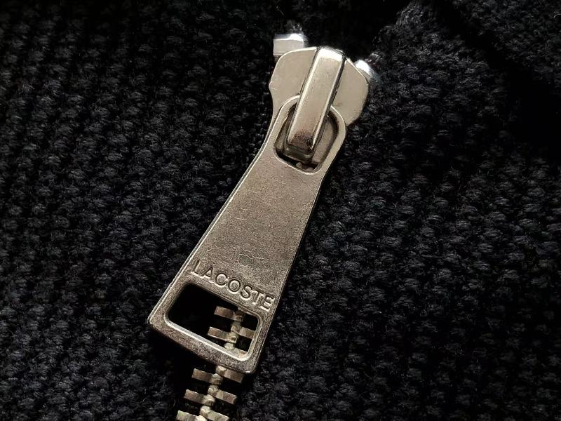 Lacoste Two-Color Quarter-Zip Polo Sweater