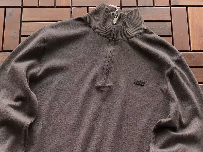 Lacoste Five-Color Quarter-Zip Sweater