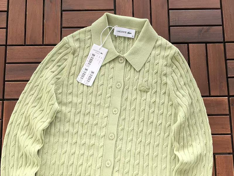 Lacoste Women's Pastel Cable-Knit Button Cardigan