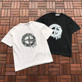 Black White Skull Graphic Stone Island T-Shirt