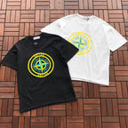 Black White Red Graphic Stone Island T-Shirt