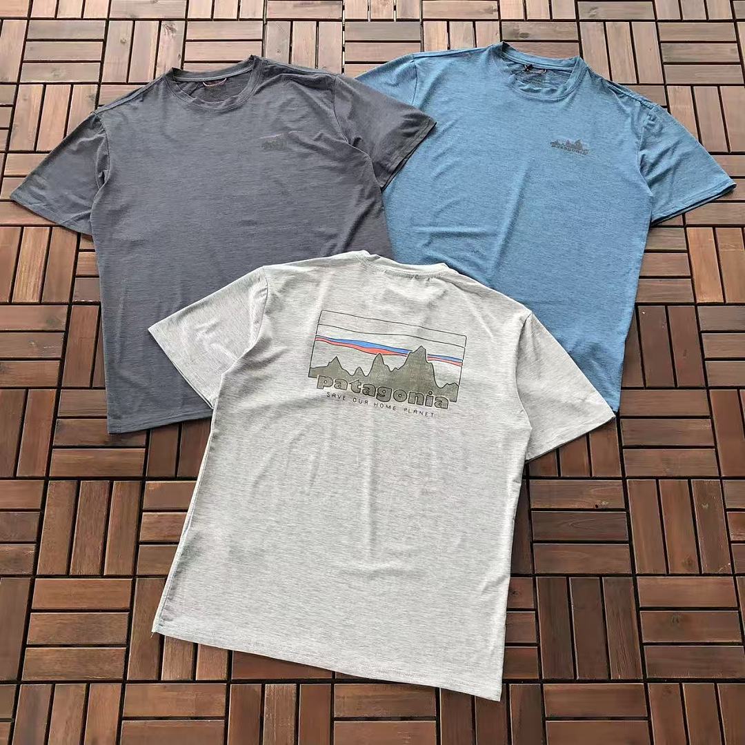 Multicolor Landscape Logo Patagonia T-Shirt