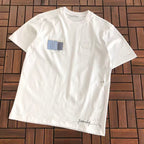 White Chest Patch Logo T-Shirt