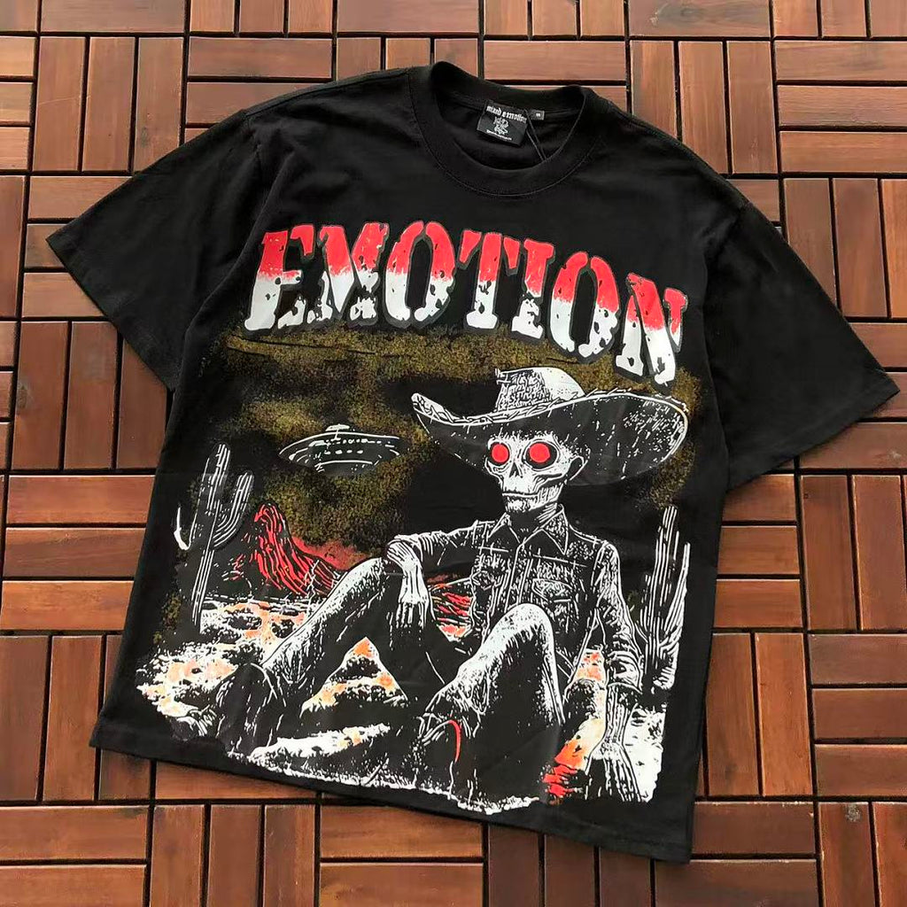 Black Emotion Graphic T-Shirt