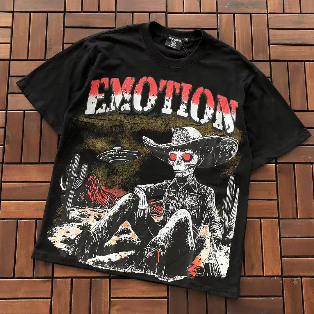 Black Emotion Graphic T-Shirt