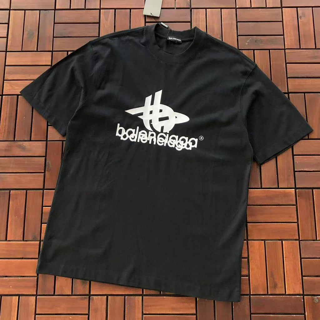Black Logo Balenciaga T-Shirt