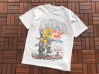 Black White Graphic Vintage T-Shirt