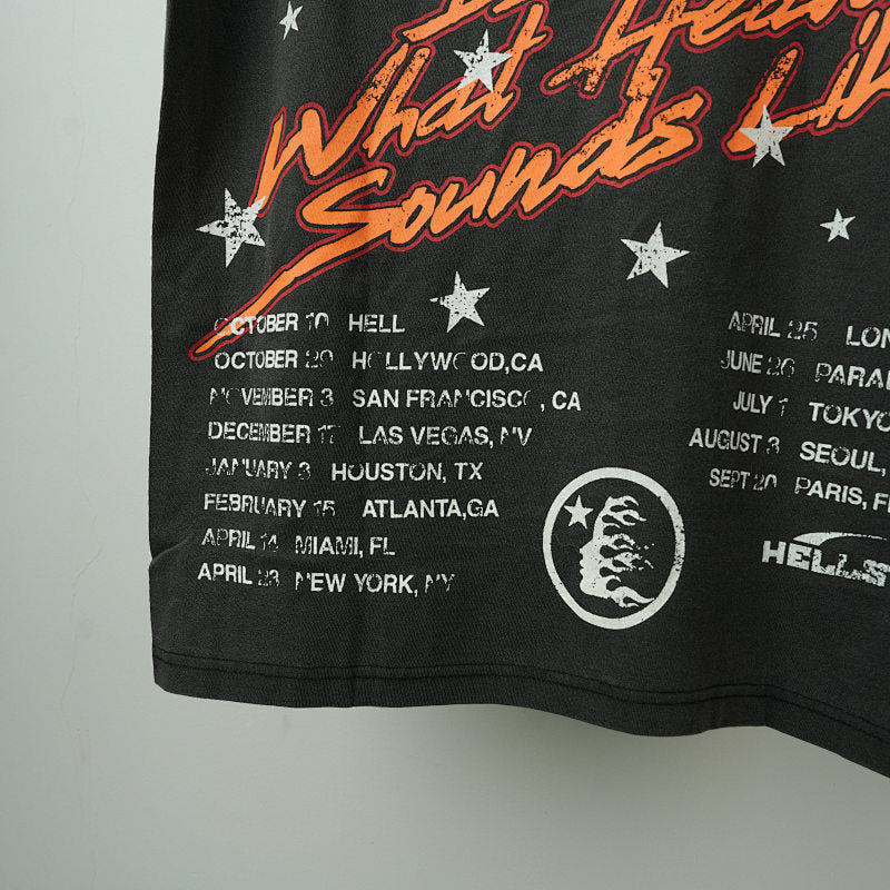 Hellstar Studios Biker Tour Short Sleeve Tee Shirt Black