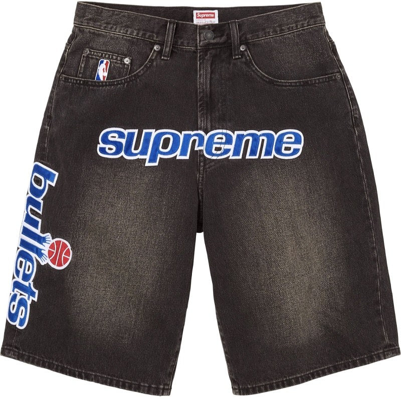 Supreme Washington Bullets Denim Shorts