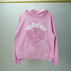 Sp5der OG Web Hoodie Pink