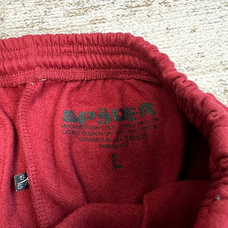 Sp5Der Logo Sweatpant Maroon