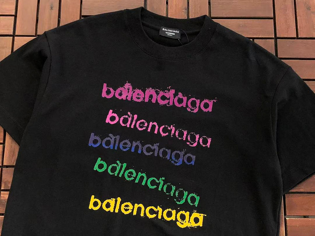 Multicolor Logo Balenciaga T-Shirt
