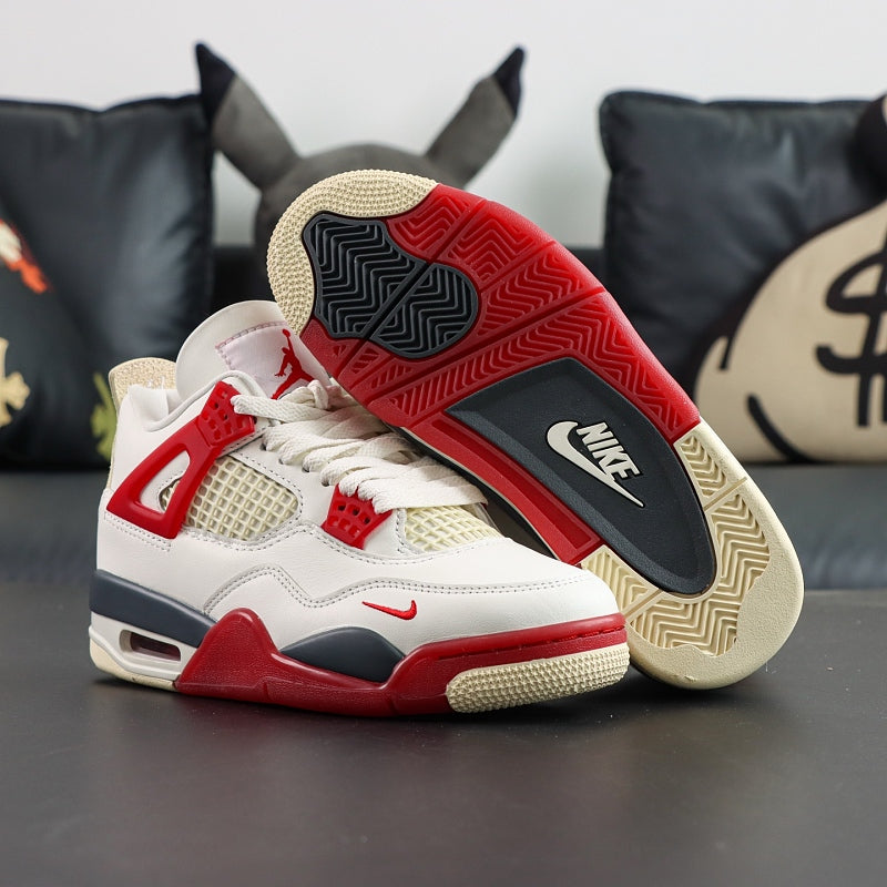 Nike Air Jordan 4 Retro x Bike Air - Sail/Red