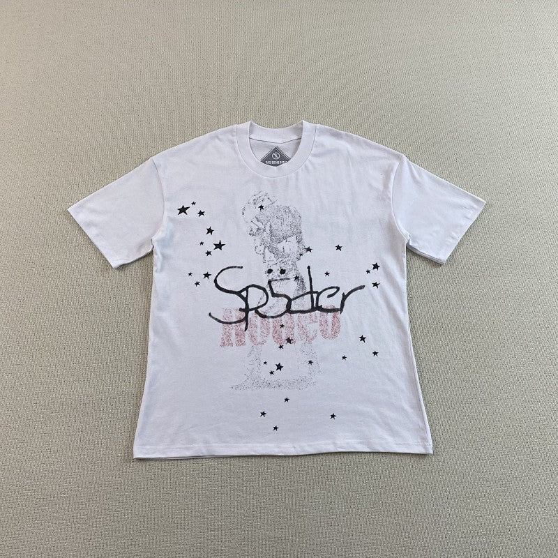 Travis Scott Cactus Jackx Sp5der Days Before Rodeo II Tee White