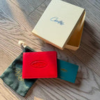 Leather Bifold Wallet with Embossed Logo and Gift Box Set