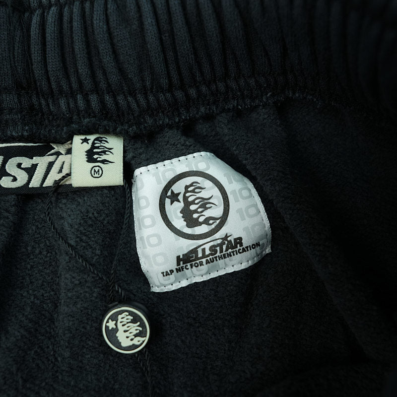 Hellstar Sports Flame Shorts Black