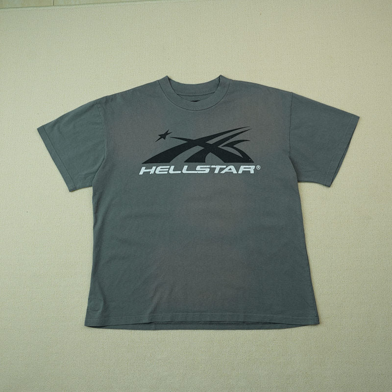 Hellstar Sport Logo T-Shirt Grey