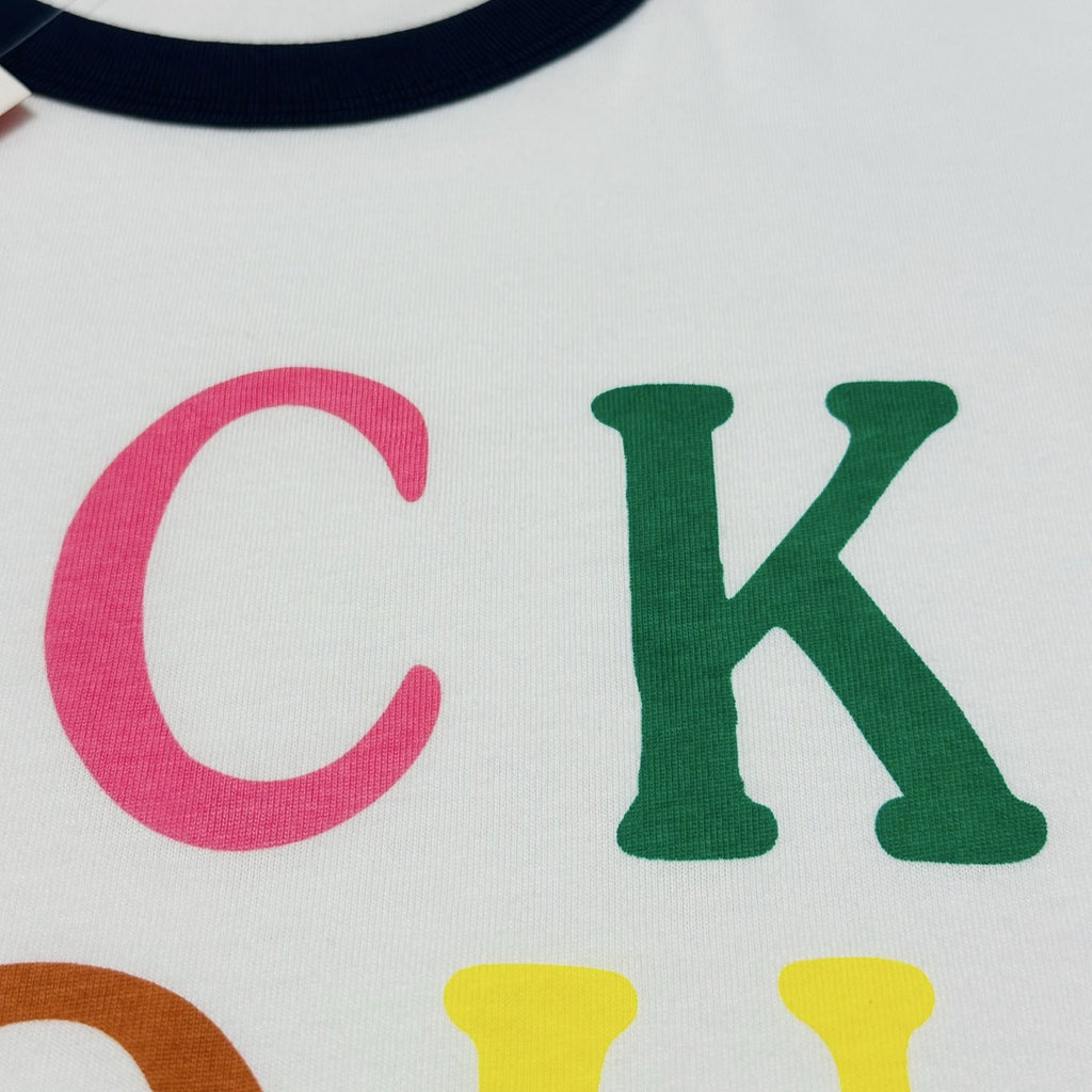 Supreme Multicolor Text Ringer T-Shirt